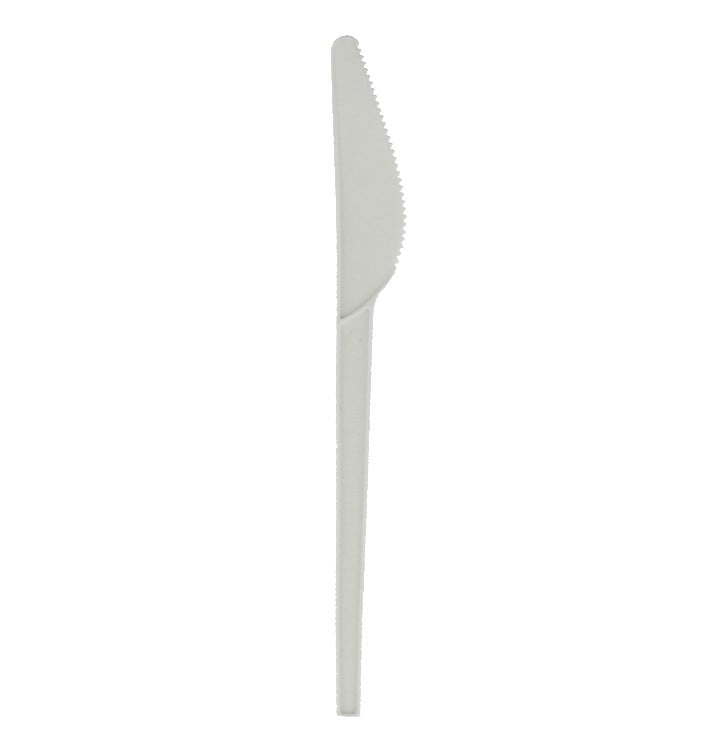 Coltello Biodegradabile CPLA Bianco 165mm (1000 Pezzi)