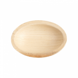 Ciotola Ovale di Foglia di Palma 9x6x1,5cm (25 Pezzi)