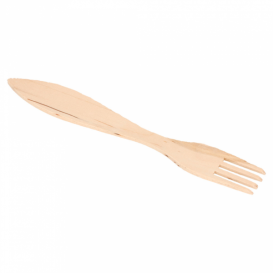 Forchetta di Legno 150mm (100 Pezzi)