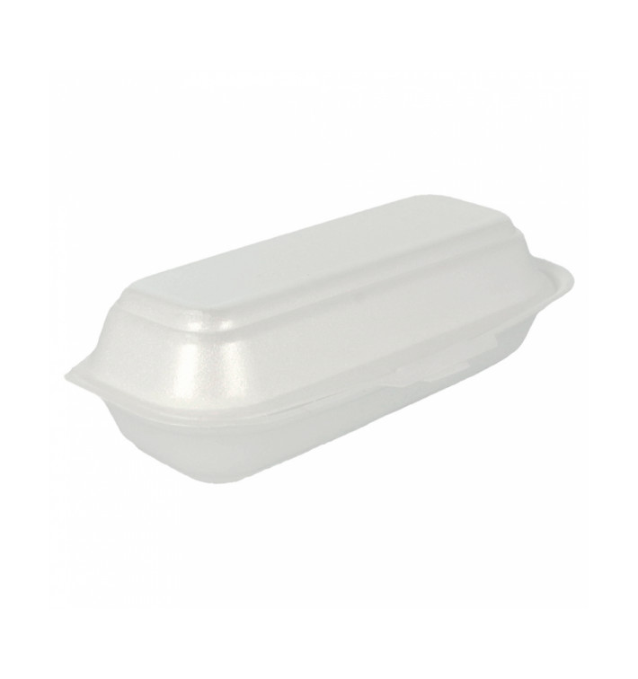 Contenitori Polistirolo Hot Dog Bianco (500 Pezzi) Contenitori Polistirolo Hot Dog Bianco (500 Pezzi)