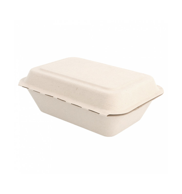 Contenitori di Canna da Zucchero 136x182x64mm (1000 Pezzi) Contenitori di Canna da Zucchero 136x182x64mm (1000 Pezzi)