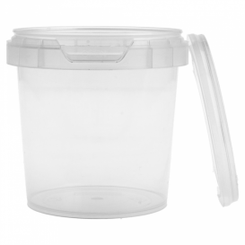 Coppette Plastico con Coperchio Inviolabile 155ml Ø6,9 (24 Pezzi)
