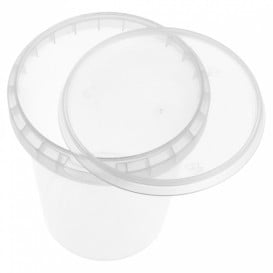 Coppette Plastico con Coperchio Inviolabile 520ml Ø9,5 (380 Pezzi)