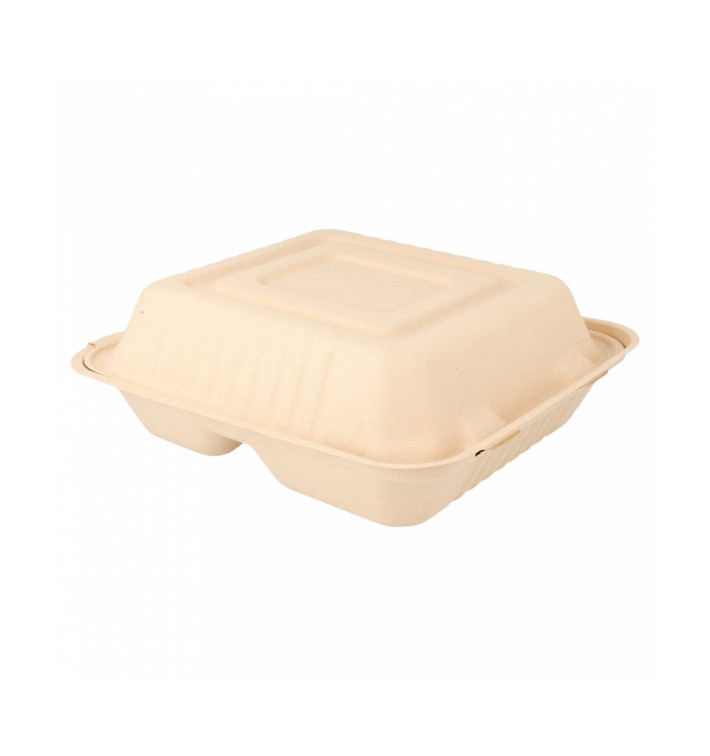 Contenitori Canna Zucchero 3S 20x20x7,5cm (200 Pezzi) Contenitori Canna Zucchero 3S 20x20x7,5cm (200 Pezzi)