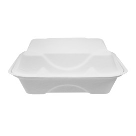 Contenitori Canna Zucchero 3S Bianco 20x20x7,5cm (50 Pezzi)