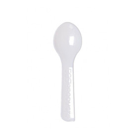 Cucchiaio per Gelato Compostabile CPLA Bianco 7,5 cm (2.000 Pezzi)