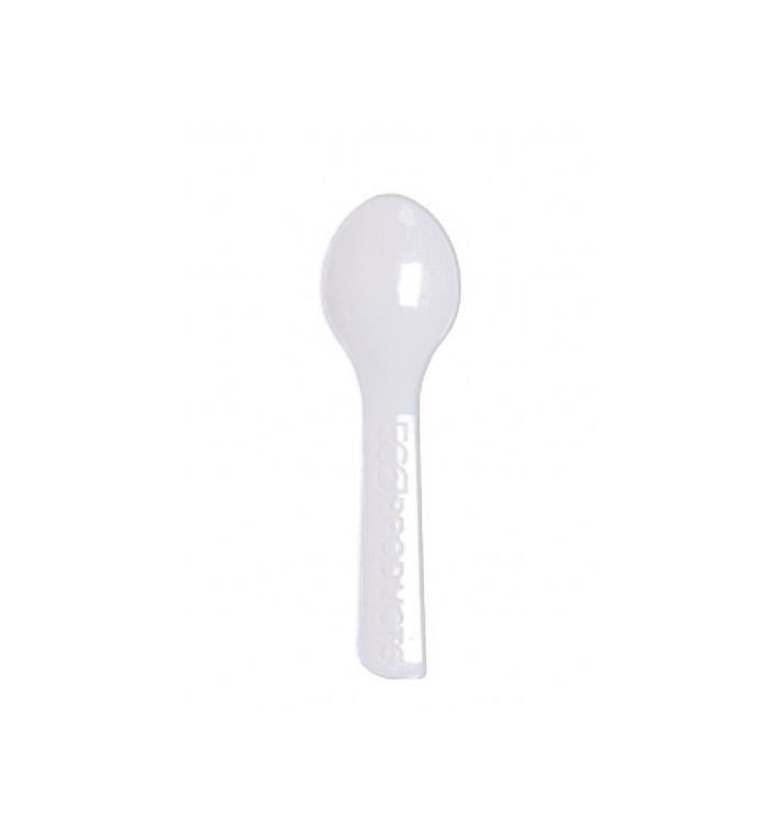 Cucchiaio per Gelato Compostabile CPLA Bianco 7,5 cm (2.000 Pezzi) Cucchiaio per Gelato Compostabile CPLA Bianco 7,5 cm (2.000 Pezzi)
