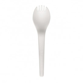 Cucchiaio Forchetta Compostabile CPLA Bianco 15,0 cm (1.000 Pezzi)