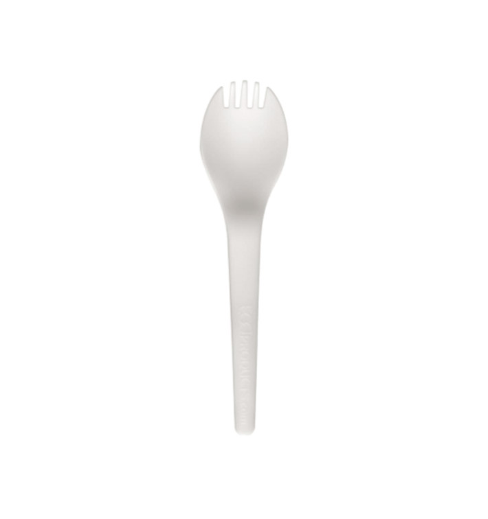 Cucchiaio Forchetta Compostabile CPLA Bianco 15,0 cm (1.000 Pezzi) Cucchiaio Forchetta Compostabile CPLA Bianco 15,0 cm (1.000 Pezzi)