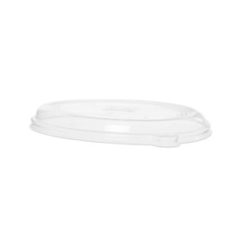 Coperchio RPET Trasparente Contenitori Ecologico Ovale 710, 940 ml (50 Pezzi)