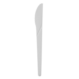 Coltello Compostabile CPLA Bianco 17,2 cm (50 Pezzi)