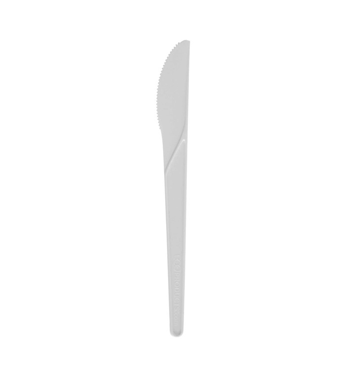 Coltello Compostabile CPLA Bianco 17,2 cm (50 Pezzi) Coltello Compostabile CPLA Bianco 17,2 cm (50 Pezzi)