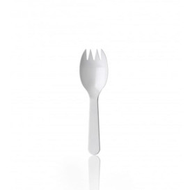 Forchetta Plastica Spork PS 98mm (100 Pezzi)