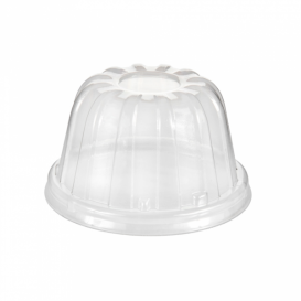 Coperchio Alto di Plastica PS Trasparente Ø8,9cm (50 Pezzi)