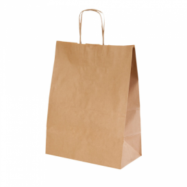 Buste Shopper in Carta Marrone 100g 44+15x46cm (200 Pezzi)