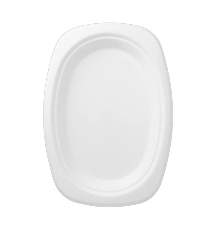 Vassoi Bio di Canna da Zucchero 233x165x20mm (50 Pezzi) Vassoi Bio di Canna da Zucchero 233x165x20mm (50 Pezzi)