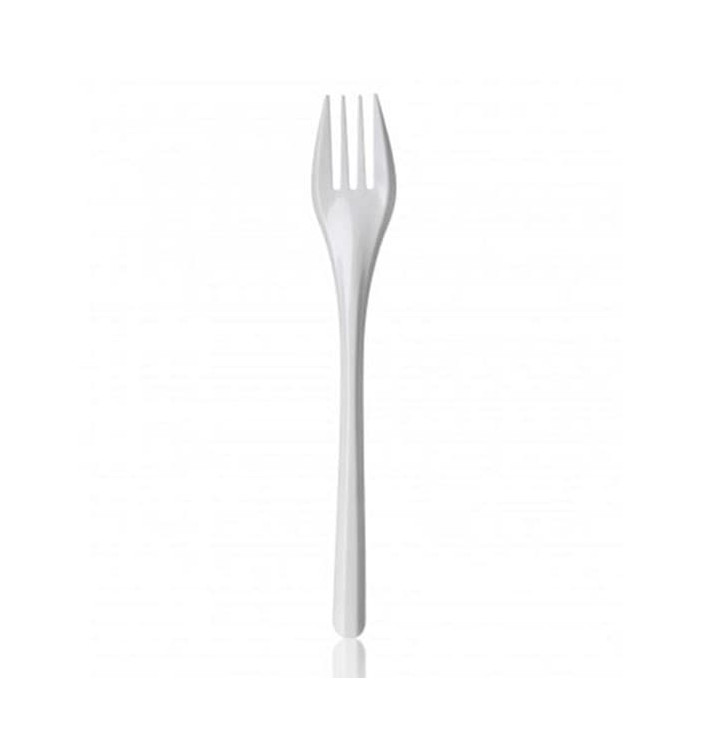 Forchetta di Plastica PS Bianco 165 mm Forchetta di Plastica PS Bianco 165 mm