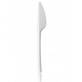 Coltello di Plastica PS Bianco 165 mm  