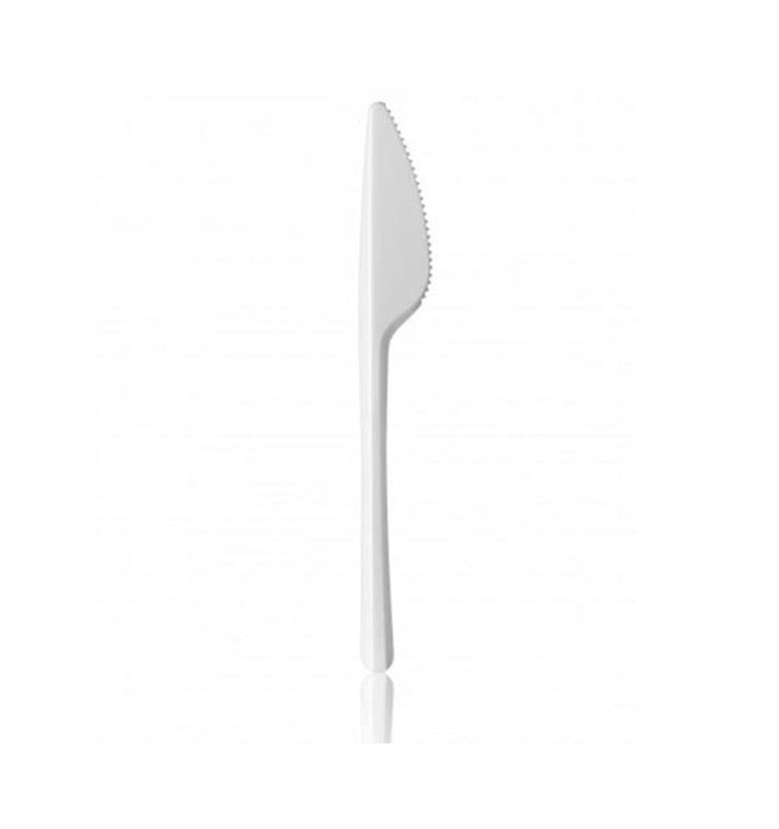 Coltello di Plastica PS Bianco 165 mm Coltello di Plastica PS Bianco 165 mm