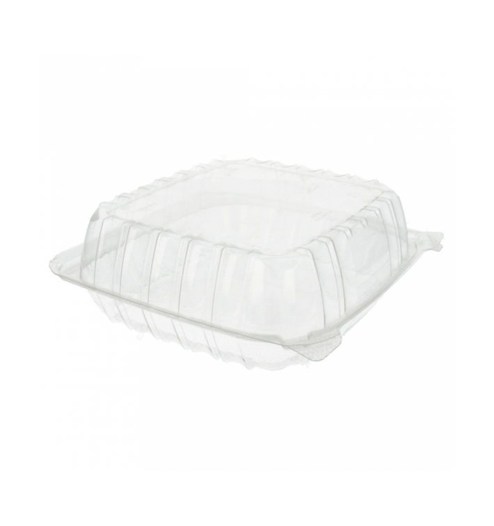Contenitore Coperchio Cerniera OPS "Clear Seal" 335ml (125 Pezzi) Contenitore Coperchio Cerniera OPS "Clear Seal" 335ml (125 Pezzi)