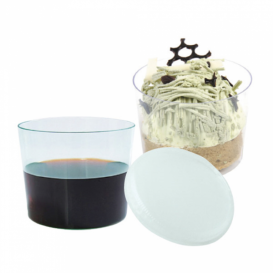 Coperchio Trasp. per Mini Bicchiere Plastica  8,3cm (200 Pezzi)