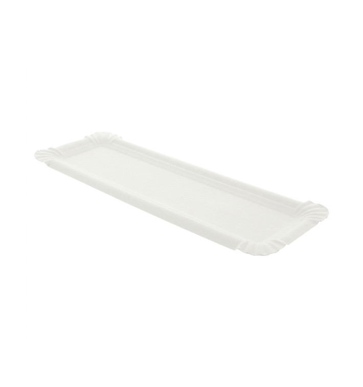 Vassoio di Cartone Hot Dog 23x8cm (250 Pezzi) Vassoio di Cartone Hot Dog 23x8cm (250 Pezzi)