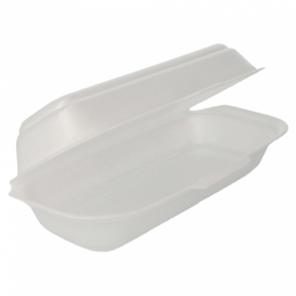 Contenitori Polistirolo Hot Dog Bianco (500 Pezzi)