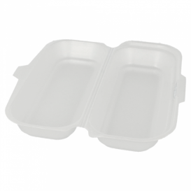 Contenitori Polistirolo Hot Dog Bianco (500 Pezzi)