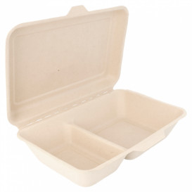 Contenitori di Canna da Zucchero 2S 225x165x64mm (500 Pezzi)
