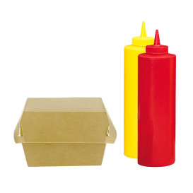 Dosatore per Salse Plastico Giallo 720ml (6 Pezzi)