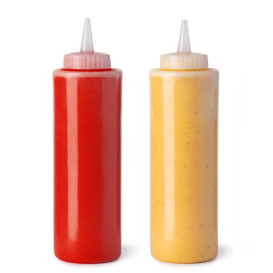 Dosatore per Salse Plastico Traslucido 720ml (36 Pezzi)