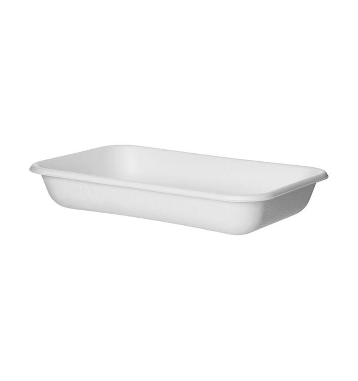 Contenitori Ecologico Bianco 355ml 18,0x12,0x2,7cm (400 Pezzi) Contenitori Ecologico Bianco 355ml 18,0x12,0x2,7cm (400 Pezzi)