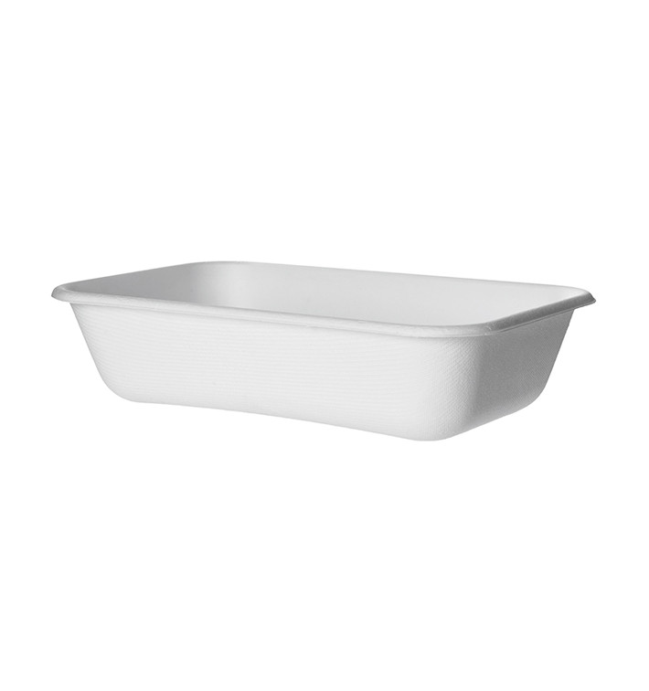 Contenitori Ecologico Bianco 940ml 21,5x14,0x5,0 cm (400 Pezzi) Contenitori Ecologico Bianco 940ml 21,5x14,0x5,0 cm (400 Pezzi)