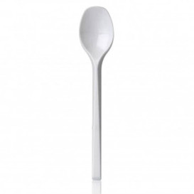 Cucchiaino di Plastica PS Bianco 135mm 
