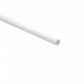 Cannuccia Dritta Carta Bianco Imbustato Kraft Ø6mm 21cm (250 Pezzi)