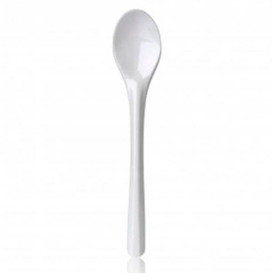 Cucchiaino di Plastica PS Bianco 115 mm 