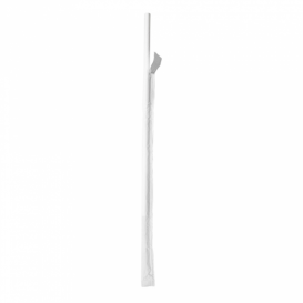 Cannuccia Dritta Carta Bianco Imbustato Bianco Ø6mm 21cm (6000 Pezzi)