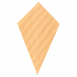 Cono Ondulatto di Carta Marrone 220mm 100g (100 Pezzi)