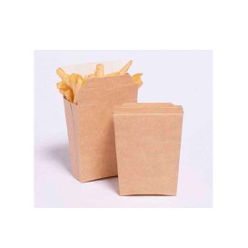 Contenitore Kraft Chiuso per Fritte (25 Pezzi)