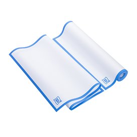 Panno in Rotolo "Roll Drap" Orlo Azzurro 40x64cm P64cm (10 Pezzi)