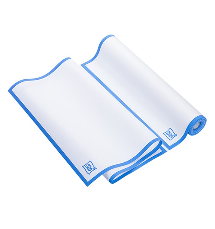Panno in Rotolo "Roll Drap" Orlo Azzurro 40x64cm P64cm (10 Pezzi) Panno in Rotolo "Roll Drap" Orlo Azzurro 40x64cm P64cm (10 Pezzi)