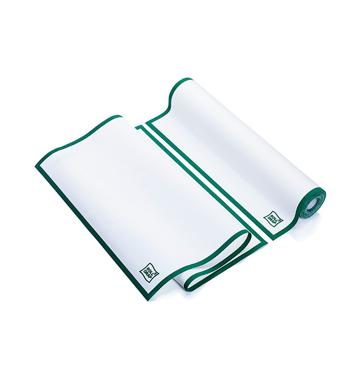 Panno in Rotolo "Roll Drap" Orlo Verde 40x64cm P64cm (200 Pezzi) Panno in Rotolo "Roll Drap" Orlo Verde 40x64cm P64cm (200 Pezzi)