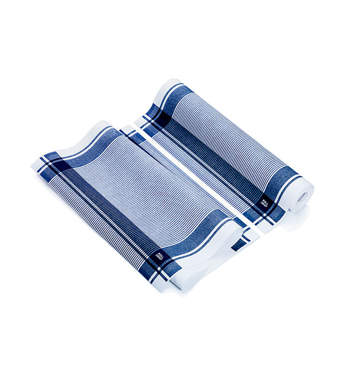 Panno in Rotolo "Roll Drap" Vintage Blu 40x64cm P64cm (200 Pezzi)