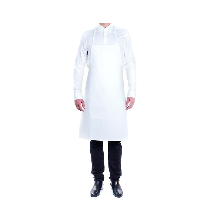 Grembiule Pettorine Bianco 75x90cm (1 Pezzi) Grembiule Pettorine Bianco 75x90cm (1 Pezzi)