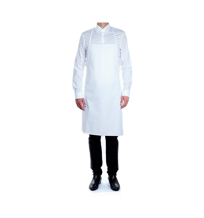 Grembiule Plastificato Bianco 75x90cm (20 Pezzi) Grembiule Plastificato Bianco 75x90cm (20 Pezzi)