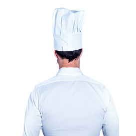 Cappello Cuoco Chef Cotone Bianco (25 Pezzi)