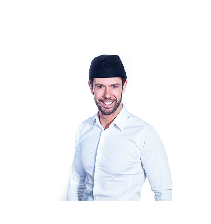 Cappello Cuoca Pirata Cotone Nero (25 Pezzi) Cappello Cuoca Pirata Cotone Nero (25 Pezzi)