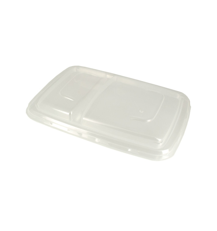 Coperchio plastica PP Contenitori 2S 24x16,5cm (50 Pezzi) Coperchio plastica PP Contenitori 2S 24x16,5cm (50 Pezzi)