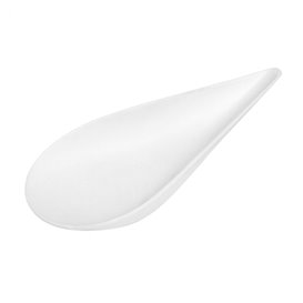 Citola Canna da Zucchero Ovale Bianco 8x5cm (50 Pezzi)