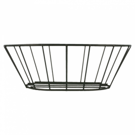 Cesto Ovale Acciacio Nero 216x140x76mm (1 Pezzi)